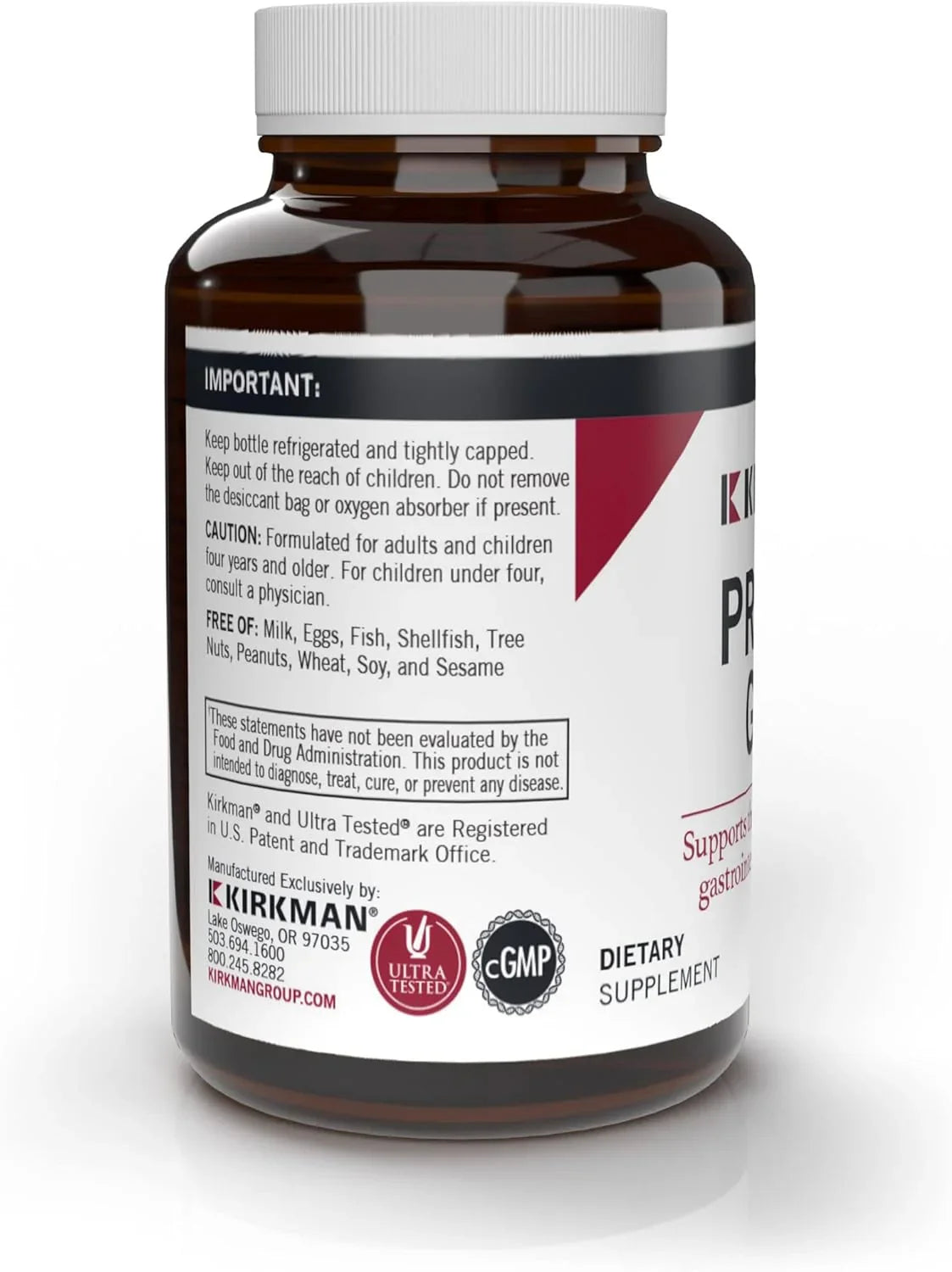Kirkman Laboratories Pro-Bio Gold (Hypoallergenic), 120 Capsules
