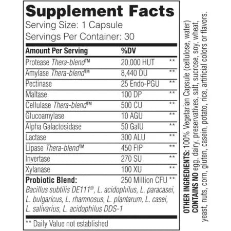 Enzymedica Digest Basic + Probiotics Capsules