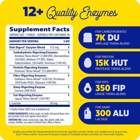 Enzymedica Kids Digest Chewable Fruit Punch Chewables
