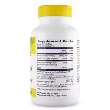 Healthy Origins Astaxanthin 4mg Softgels
