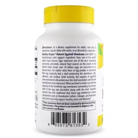 Healthy Origins Eggshell Membrane 500mg Veggie Capsules