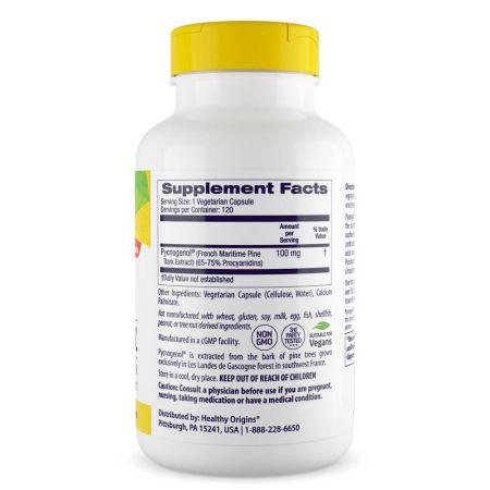 Healthy Origins Pycnogenol 100 mg Veggie Capsules