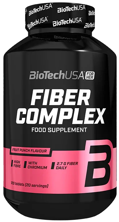 BioTechUSA Fiber Complex, Fruit Punch - 120 tablets