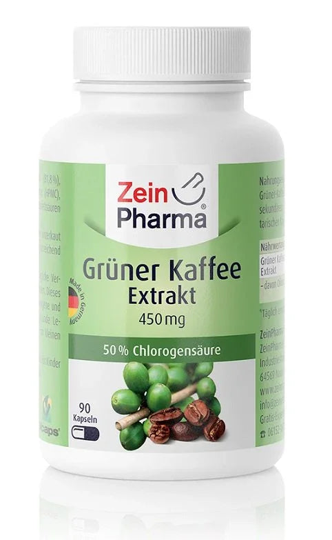Zein Pharma Green Coffee Extract, 450mg - 90 caps