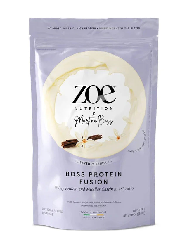 ZOE Nutrition Boss Protein Fusion, Heavenly Vanilla - 454 grams