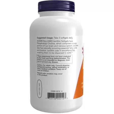 Now Foods Lecithin 1,200 mg Softgels