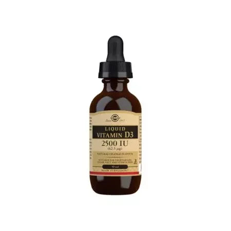 Solgar Liquid Vitamin D3 2500 IU (62.5 ug) Natural Orange Flavour 59ml