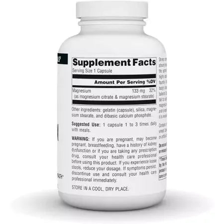 Source Naturals Magnesium Citrate Capsules