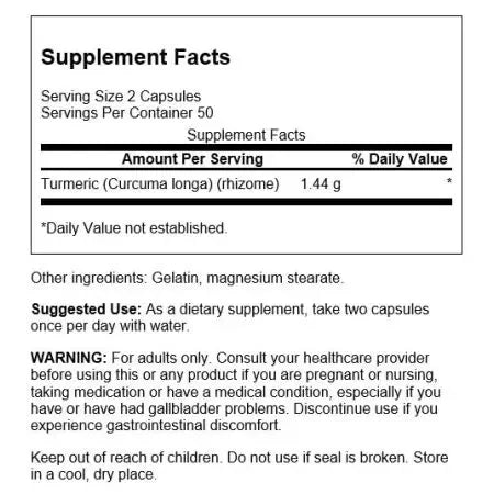 Swanson Full Spectrum Turmeric 720 mg Capsules
