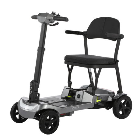 Welzo RaptorFold — Lightweight 16kg Foldable Mobility Scooter (Dark Grey)