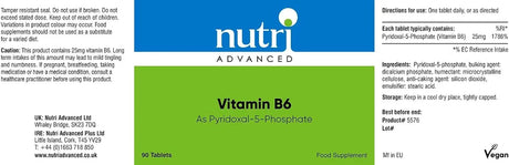 Metagenics Vitamin B6 (P5P) 90 Tablets