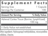 Nutricology / Allergy Research Group - Adrenal Cortex - 100 Capsules