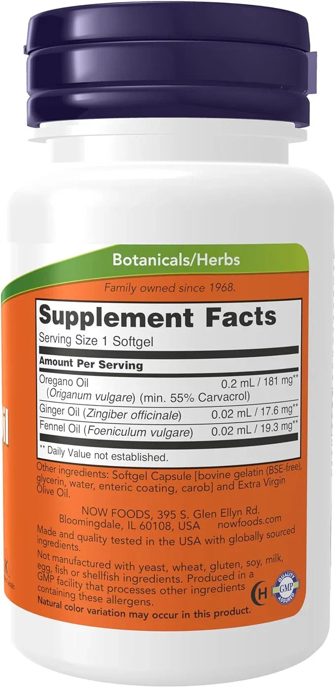 Now Foods Oregano Oil, 90 Softgels