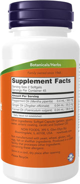 NOW Foods Peppermint Gels - 90 softgels