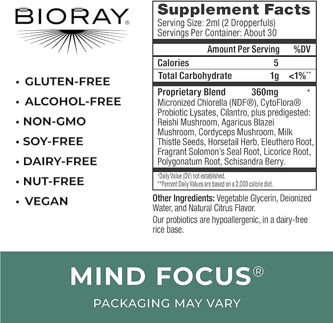 Bioray Mind Focus (previously Mind Zeal) - 2 fl oz
