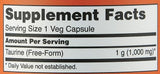 Now Foods Taurine Double Strength, 1000 mg, 100 Capsules