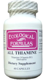 ALL THIAMINE (Vitamin B1) 50 mg 60 caps – Ecological Formulas
