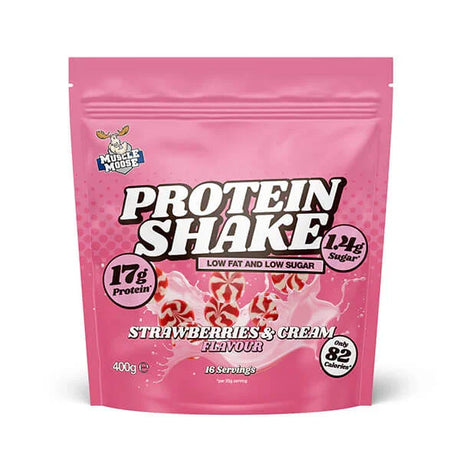 Muscle Moose Protein Shake 400g Strawberries and Cream