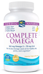Complete Omega, Lemon Flavor, 120 soft gels - Nordic Naturals - welzo