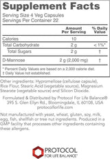D-Mannose 500mg 90 vegcaps - Protocol For Life Balance - welzo