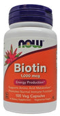 NOW Foods Biotin, 1000mcg - 100 vcaps