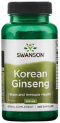 Swanson Korean Ginseng, 500mg - 100 caps