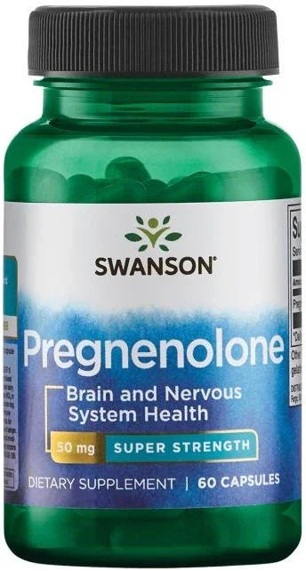 Swanson Pregnenolone, 50mg Super-Strength - 60 caps