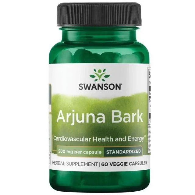 Swanson Arjuna Bark, 500mg - 60 vcaps