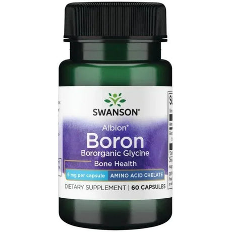 Swanson Albion Boron Bororganic Glycine, 6mg - 60 caps