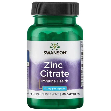 Swanson Zinc Citrate, 30mg - 60 caps