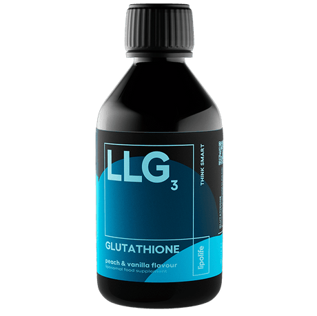 LLG3 Liposomal Glutathione (Peach & Vanilla Flavour) 240ml â€“ Lipolife - welzo
