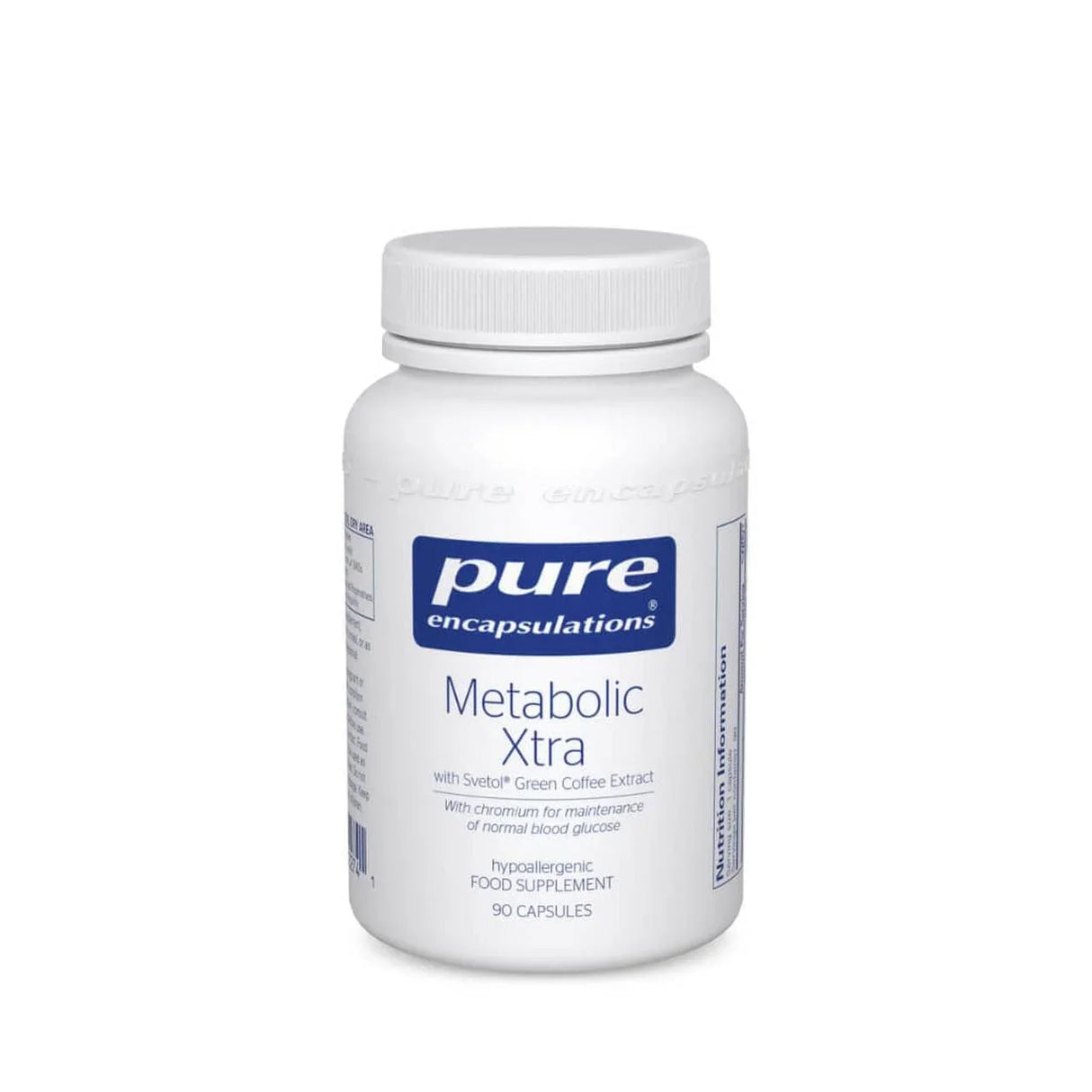 Metabolic Xtra with SvetolÂ® Green Coffee Extract, 90 capsules - Pure Encapsulations - welzo