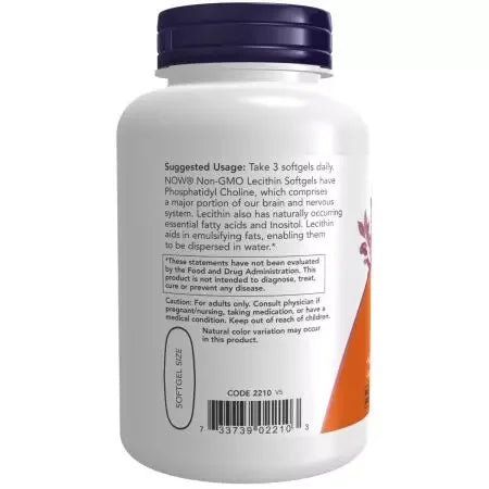 Now Foods Lecithin 1,200 mg Softgels