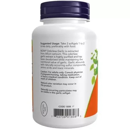 Now Foods Odorless Garlic 250 Softgels