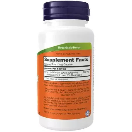 Now Foods Olive Leaf Extract 500 mg Veg Capsules