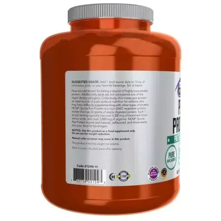 Now Foods Pea Protein Pure Unflavored Powder