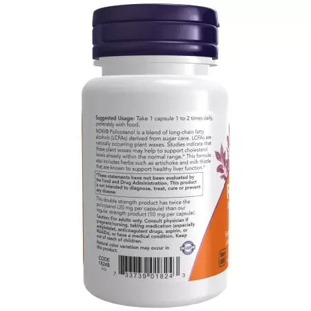 Now Foods Policosanol 20 mg 90 Veg Capsules
