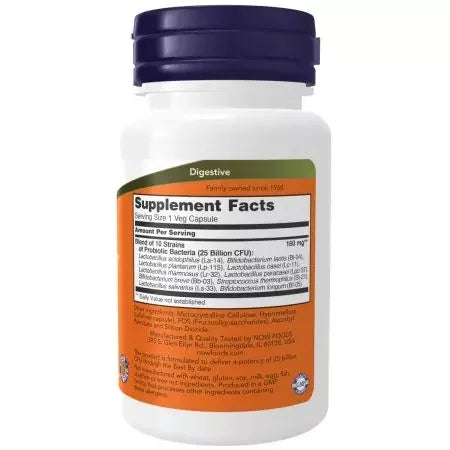 Now Foods Probiotic10 25 Billion Veg Capsules