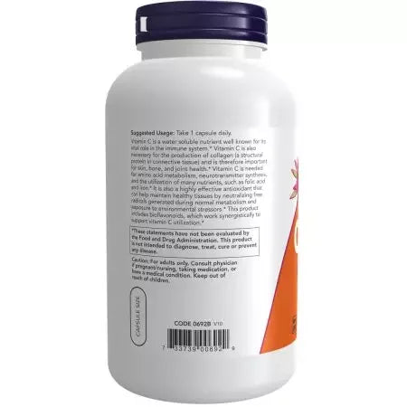 Now Foods Vitamin C1,000 with 100 mg of Bioflavonoids Veg Capsules