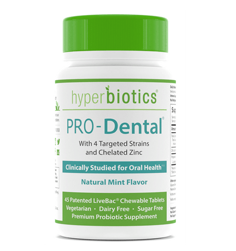 Pro-Dental Probiotics (Natural Mint Flavour) 45 Chewable Tablets â€“ Hyperbiotics - welzo
