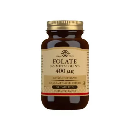 Solgar Folate (as Metafolin) 400 ug Tablets Pack