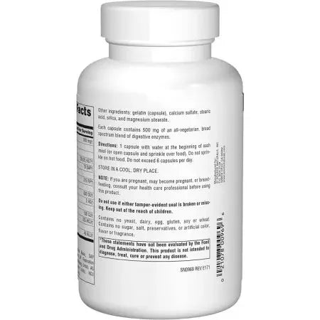 Source Naturals Essential Daily Enzymes 500mg Capsules