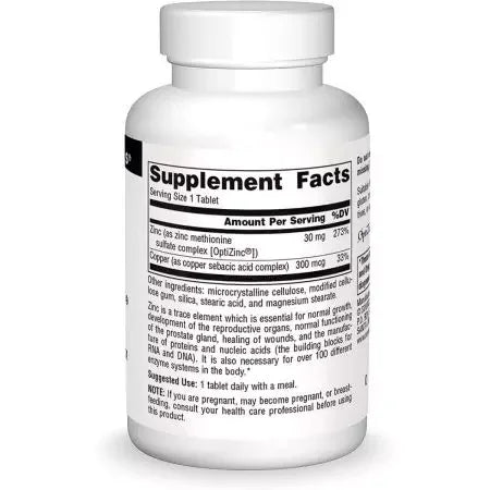 Source Naturals Optizinc 30mg Tablets