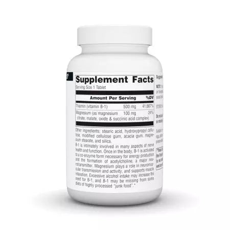 Source Naturals Vitamin B1 500mg 100 Tablets