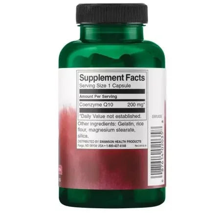 Swanson Coq10 Maximum Strength 200 mg Capsules