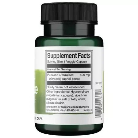 Swanson Full Spectrum Purslane 400mg 60 Vegetarian Capsules