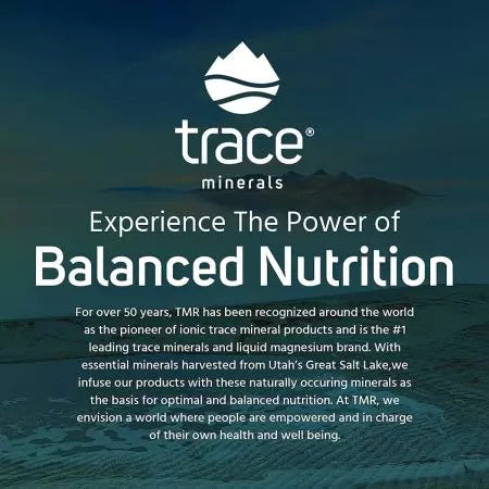 Trace Minerals Magnesium Glycinate Powder Mixed Berry Lemonade 60 Servings