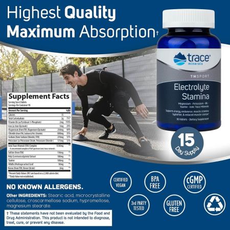 Trace Minerals Electrolyte Stamina 90 Tablets