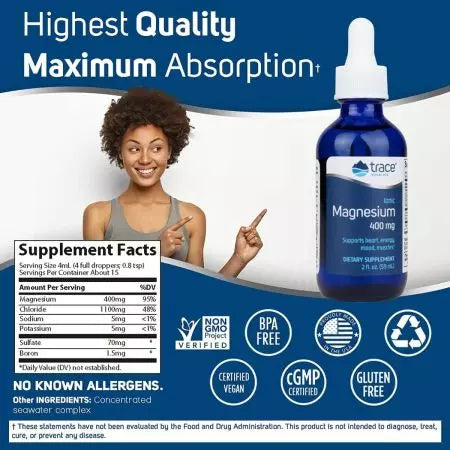 Trace Minerals Ionic Magnesium 400mg