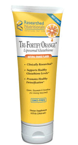 Tri-Fortify Tube (Liposomal Glutathione Vitamin C) 8 fl oz, Orange Flavour - Researched Nutritionals - SOI* - welzo